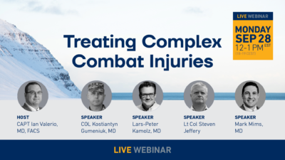 KM-26-0237 – Webinar email banner – Treating Complex Combat Injuries in Ukraine 2